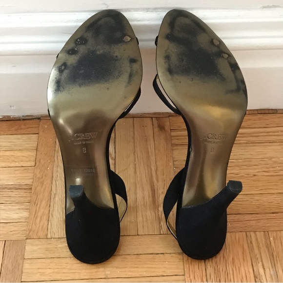 J. Crew Nicolette Heels in Black Suede - Picture 15 of 16